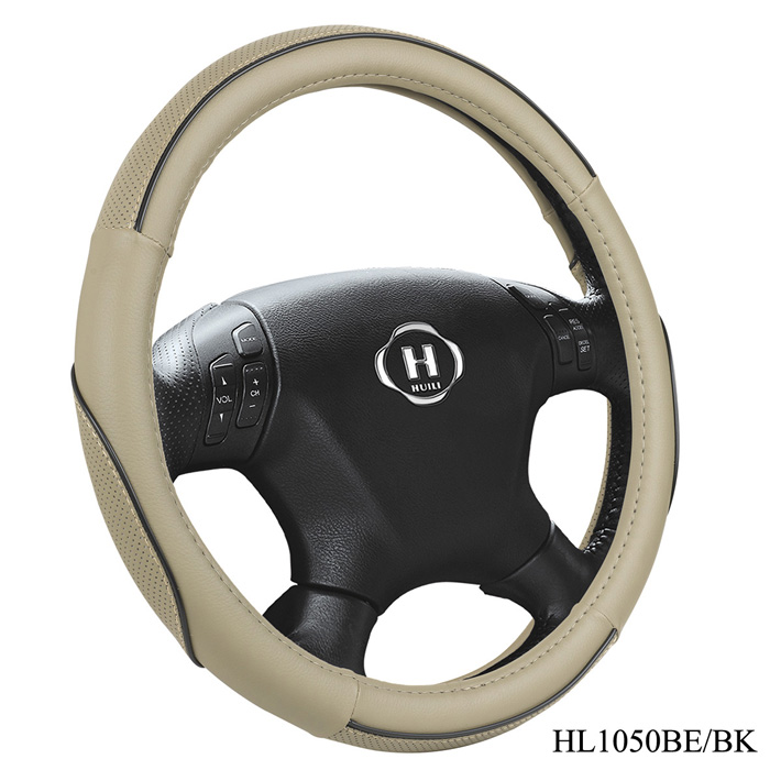 Beige Steering Wheel Cover